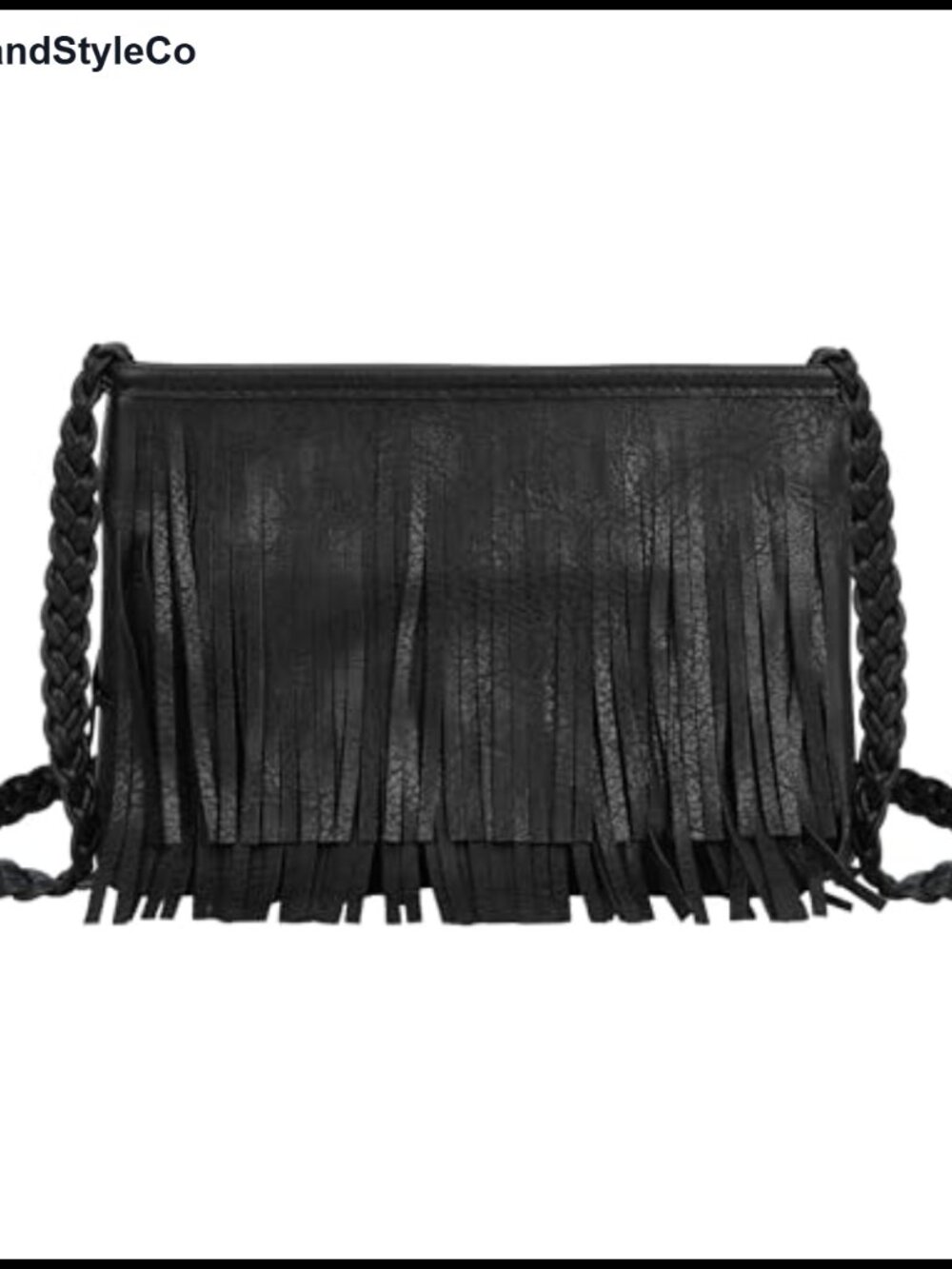 Mini PU Leather Fringe Tassel Crossbody Phone Purse Wallet Shoulder Bag